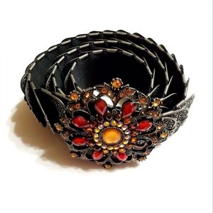 Vintage Metal Scale Stretch Belt